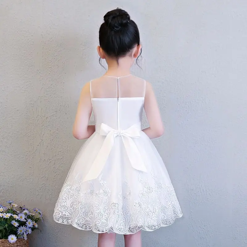 2018 Summer Kids Girls Lace Princess Dress For Girls Wedding Party