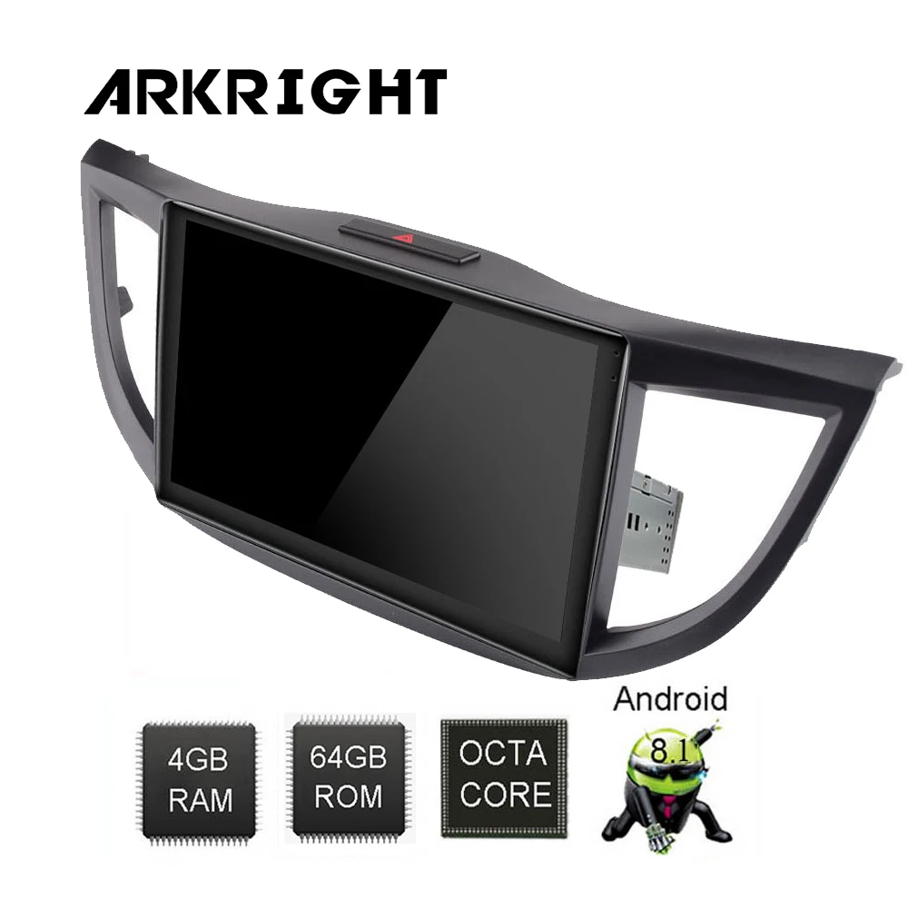 Автомобильный радиоприемник ARKRIGHT 10 дюймов 1 Din 4 + 64 ГБ мультимедийный аудио плеер