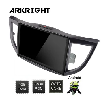 

ARKRIGHT 10" 1 Din 4+64GB Car Radio Multimedia Audio Player GPS Navigation 4G for Honda CRV 2012 2013 2014 2015 2016 DSP no DVD