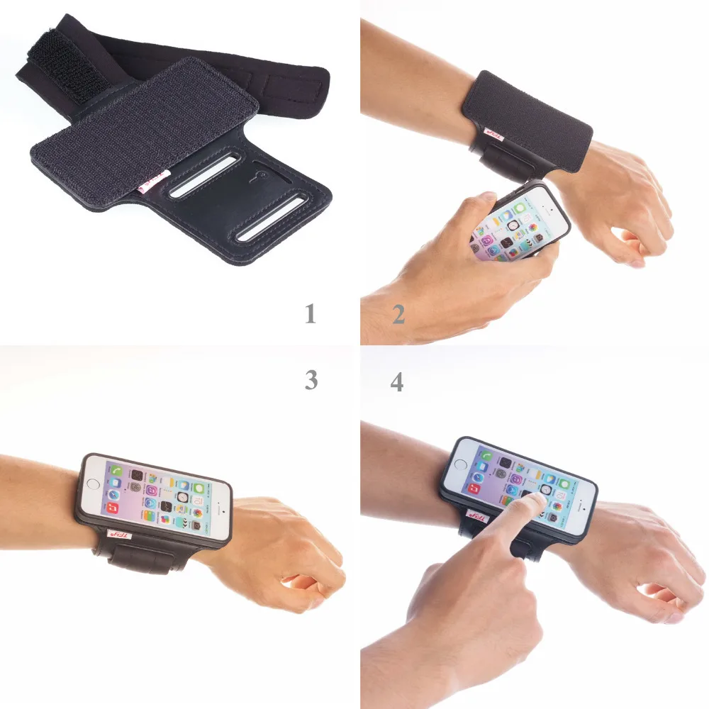 TFY Open Face Sport Armband Wrist Band Holder + Detachable