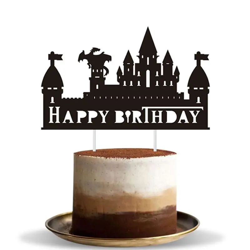 Game of Thrones Birthday Banner GOT Birthday Party Supplies Decorations Game of Thrones Cup Cake Toppers,Happy Birthday Banner