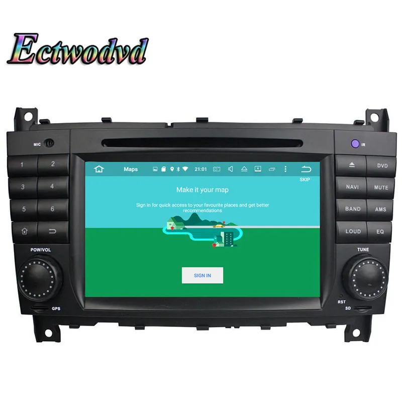 Perfect Ectwodvd Octa Core Android 9.0 Car Multimedia DVD Player For Benz C-Class W203(2004-2007) CLC G Class W467(2008-2011) 5