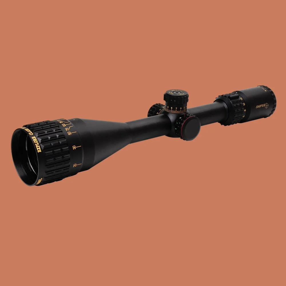 Hunting Tactical Optical Sight SNIPER NT 6-24X50 AOGL Full Size Glass Etched Reticle RGB llluminate Rifle Scope 5