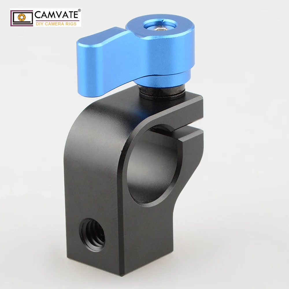 

CAMVATE 15mm Rod Clamp (Blue Thumbscrew) C1710 camera photography accessories