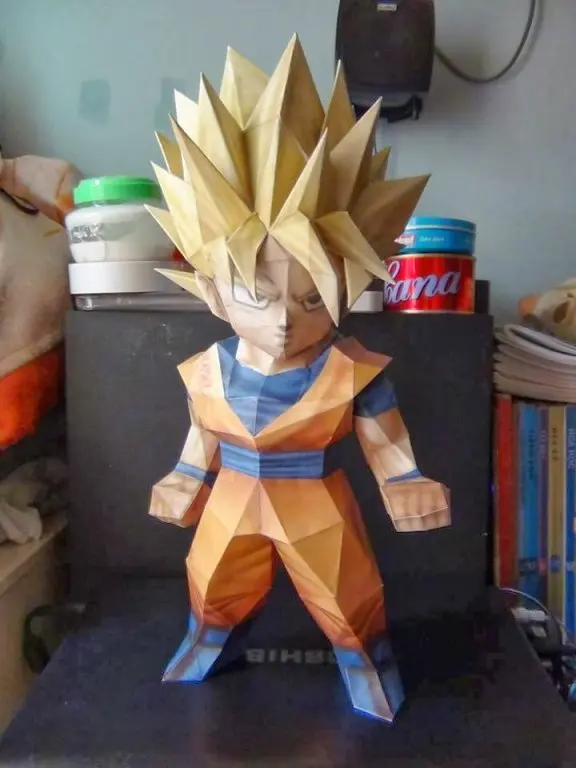 Dragon Ball Сын Гохан Saiya Q-версия 3D бумажная модель сделай сам