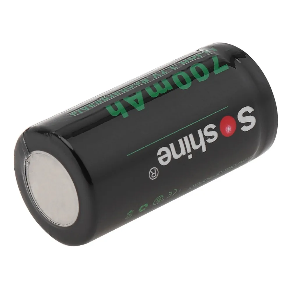 2 шт.! Soshine RCR 123 16340 700 мАч 3 7 В литий ионный аккумулятор литиевые аккумуляторы с