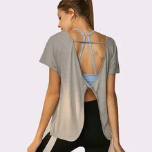 Новинка, женская футболка для йоги, свободная одежда, спортивная футболка, футболка для бега, футболка для фитнеса, топ для йоги, одежда