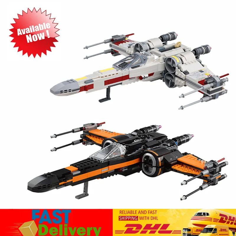

LEPIN 05004 05145 Star Wars First Order Poe's X Toys Wing Fighter Building Block Bricks Toys Compatible LegoINGlys 79209 75218