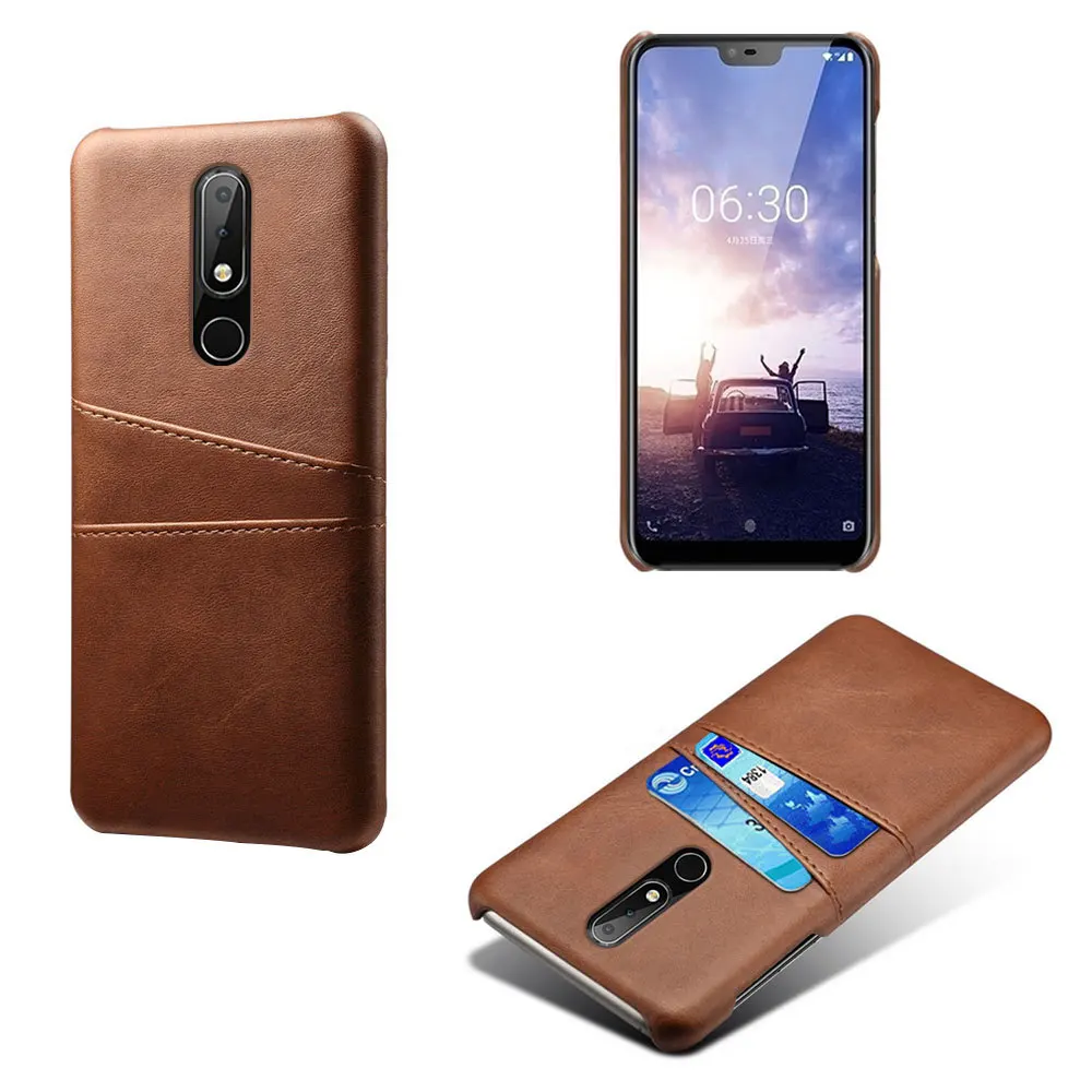 

PU Leather Card Pocket Phone Case For Nokia 8.1Plus 6.1Plus 4.2 X71 X6 1Plus 2019 Classic Business Card Wallet Phone Back Cover