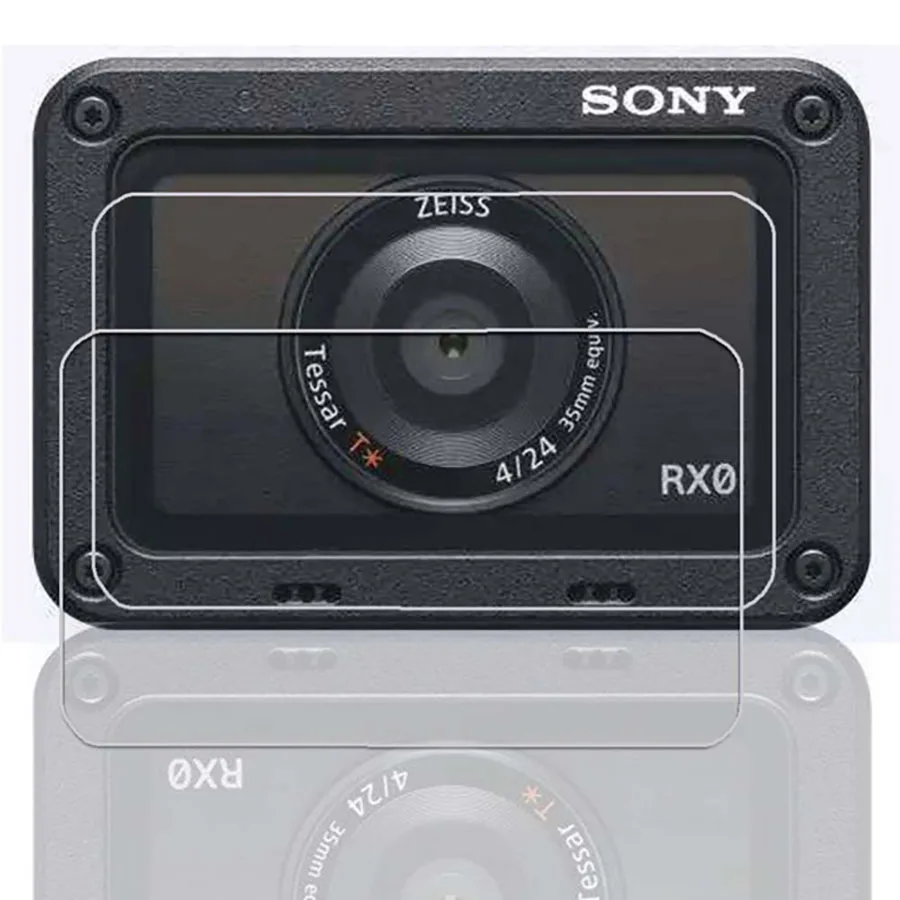 

debous For Sony Cyber-shot DSC-RX0 Protector Film RX0 Camera LCD Screen and Lens HD Scratch Protection Film 2PCS Tempered Glass