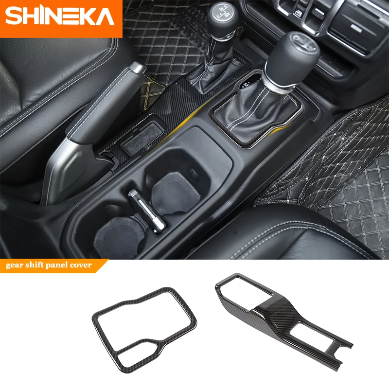 Автомобильные наклейки SHINEKA для Jeep Wrangler JL 2018 комплект из углеродного волокна