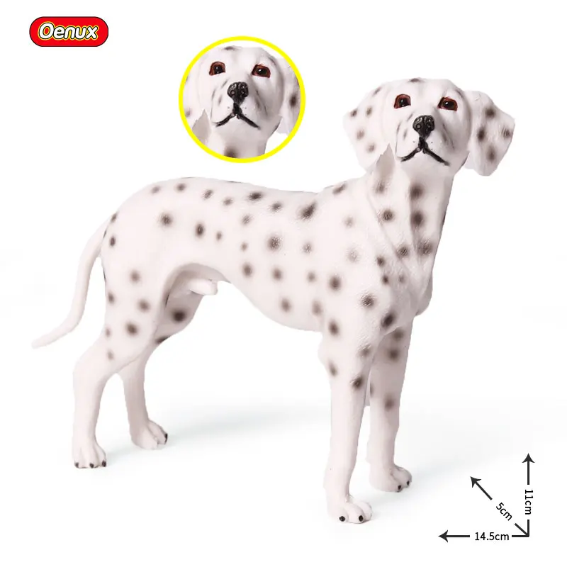 Oenux реалистичные фигурки для собак Doberman Pinscher Ротвейлер далматинская защита для собак милые модели для питомцев Коллекция игрушек подарок - Цвет: without box