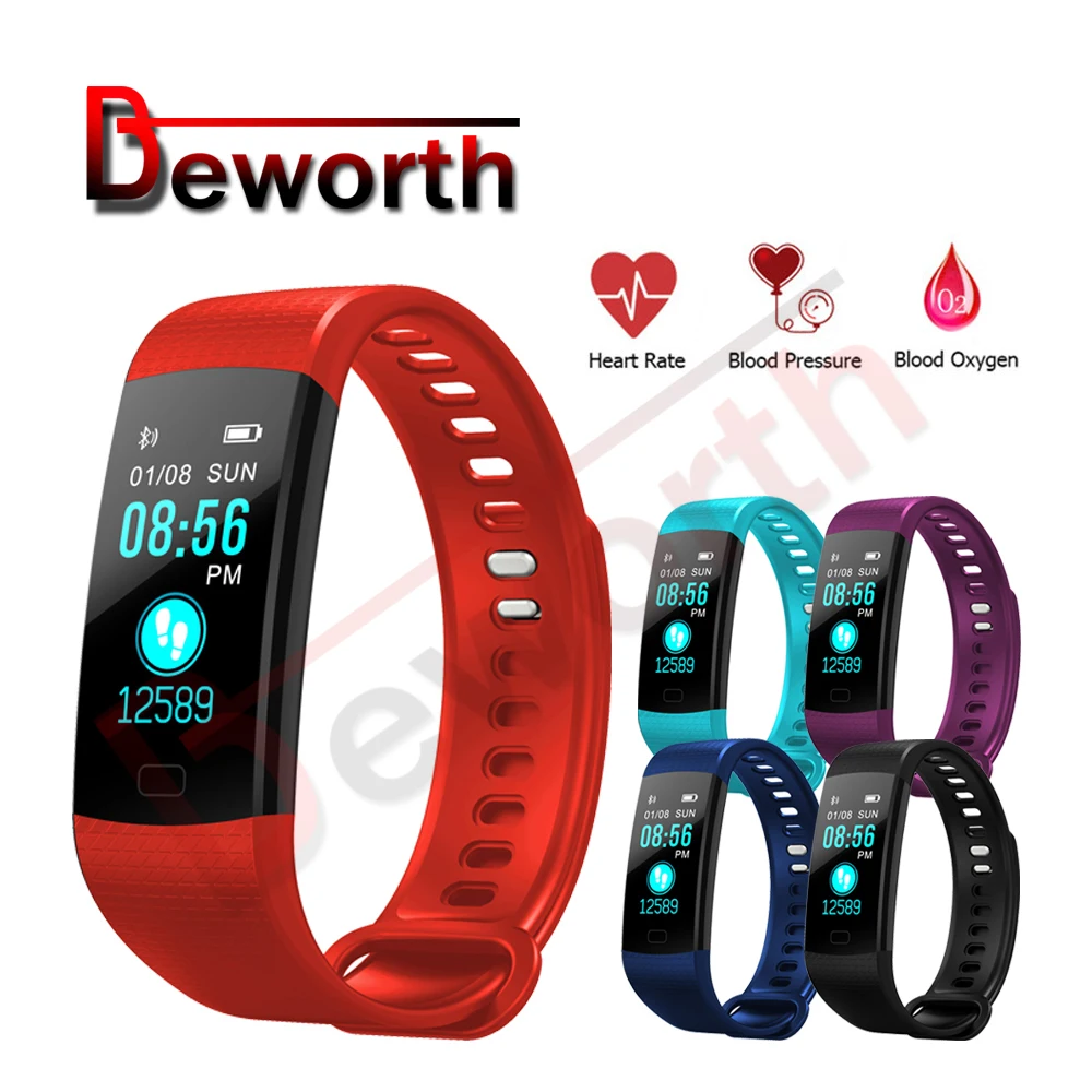 

Color Screen Smart Bracelets Sports Band Blood Oxygen / Blood Pressure / Heart Rate Monitor Fitness Tracker for Women Men