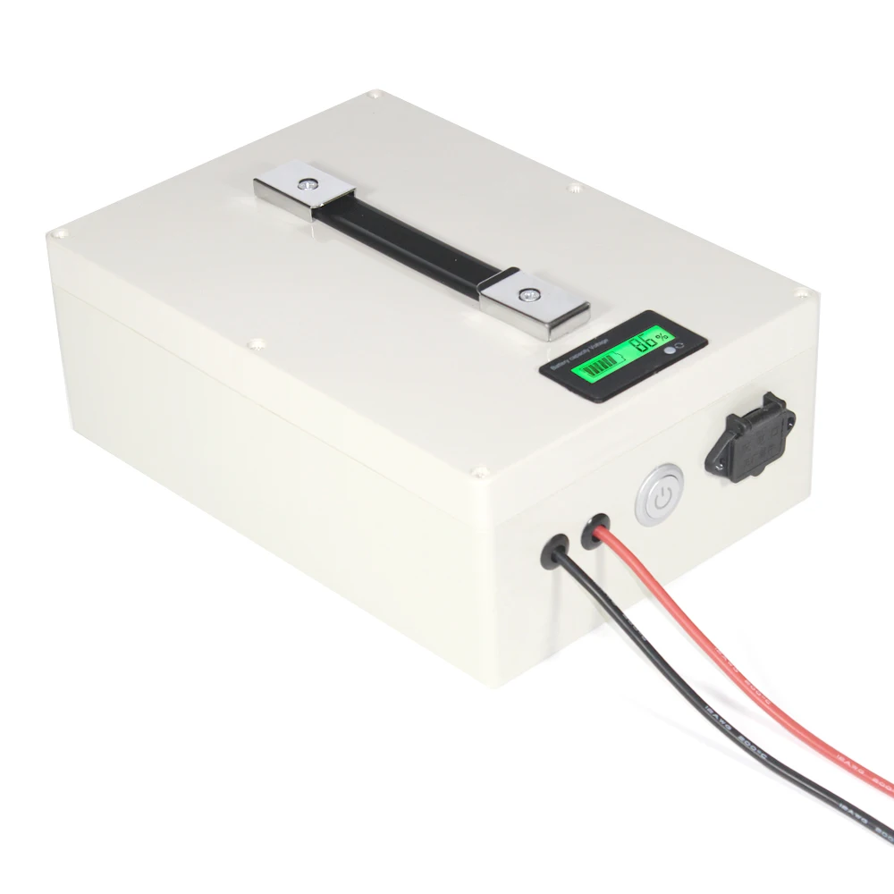 

2 PCS 51.2V 20AH LiFePO4 Battery Portable Box with BMS and Charger