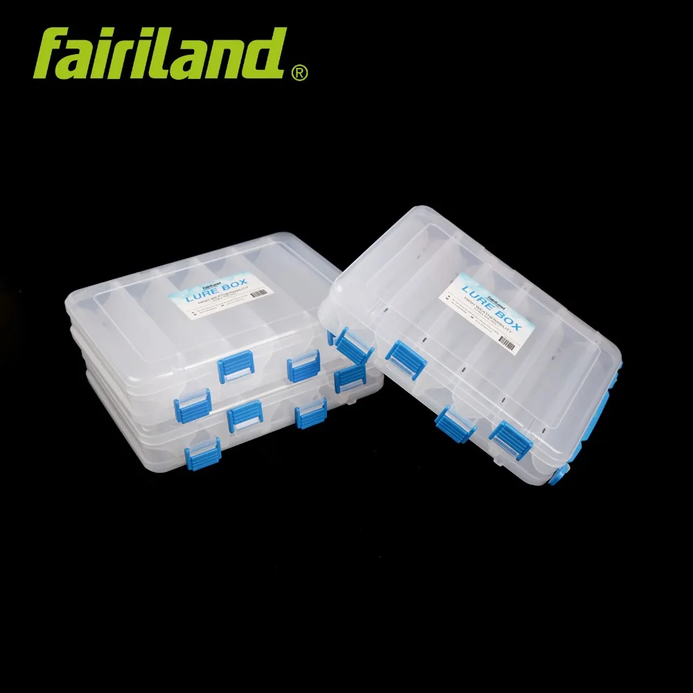 Двойные боковые коробки для приманки Fairiland 12 перегородок с безопасными защелками