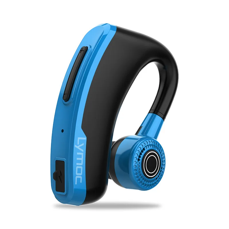 Lymoc V10 Bluetooth гарнитуры ушной крючок беспроводные наушники HD микрофон громкой связи V5.0 стерео быстрое зарядное устройство для iPhone huawei Xiaomi - Цвет: Blue no charger box