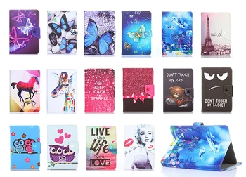 

Cartoon Printed PU Leather Case for Samsung Galaxy Tab Active 2 T390 T395 SM-T395 SM-T390 8 inch Tablet Stand Cover + pen