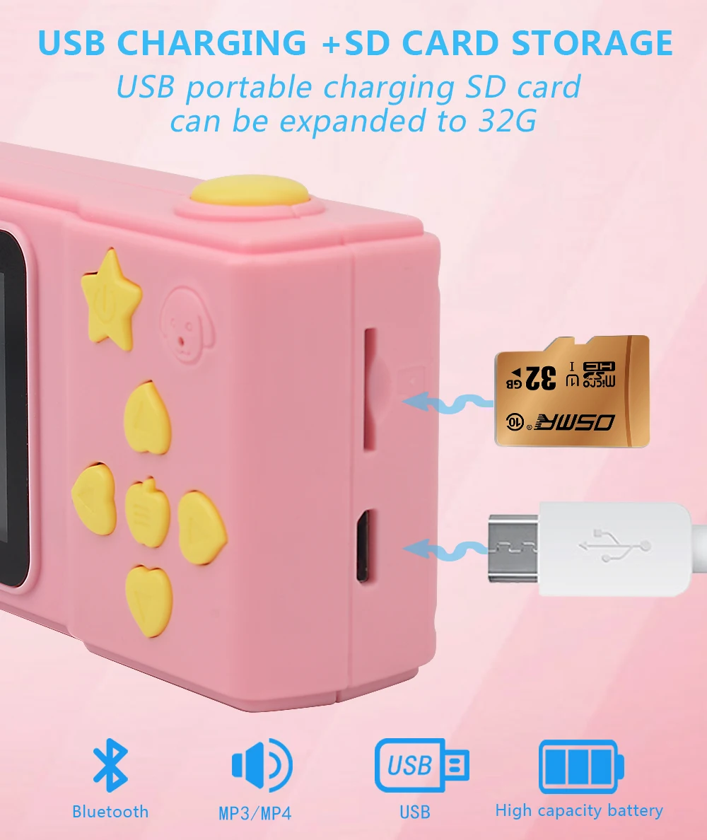 YLW NEW Mini Cheap Kids Toys Digital Video Game Camera