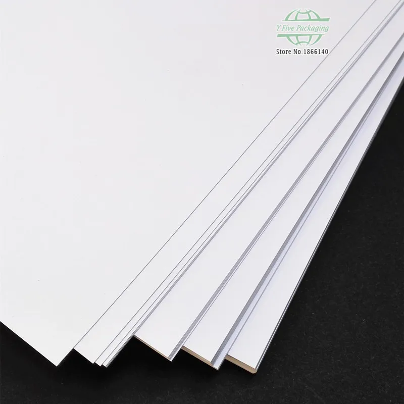 21*29.7cm A4 White Kraft Paper Plain White Matte Thick Paper Blank