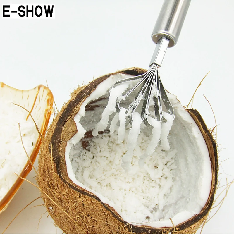 

Stainless Steel Kitchen Fruit Tools Coconut knife Shaver Kitchen Fish Scaler Remover Cleaner Seafood Tools Kitchen Accessories