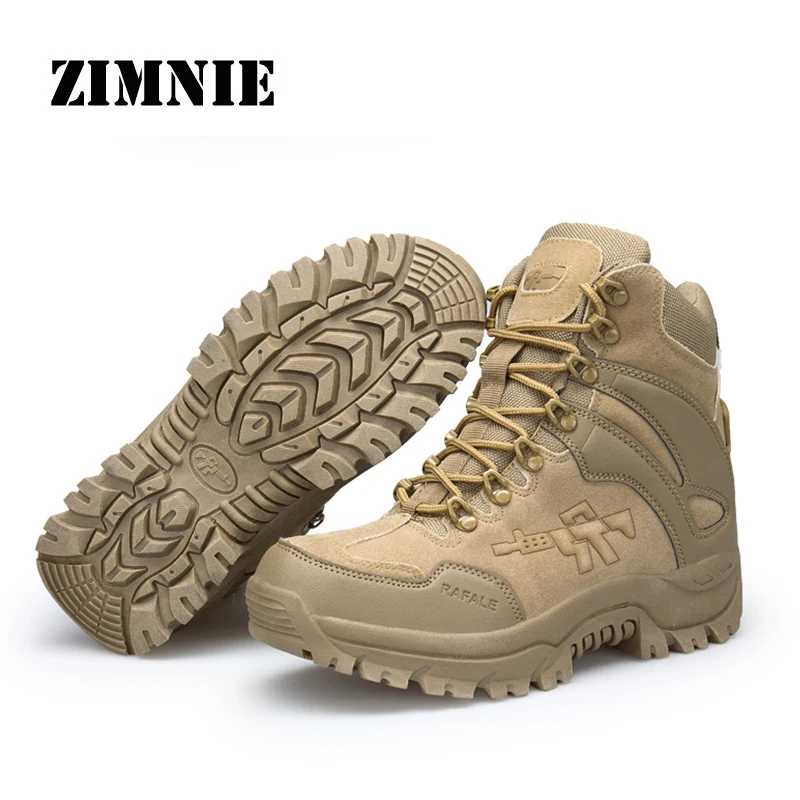 ZIMNIE/уличная тактическая спортивная мужская обувь для кемпинга, альпинизма, мужские треккинговые ботинки, горные нескользящие Ультра-светильник, мужская обувь