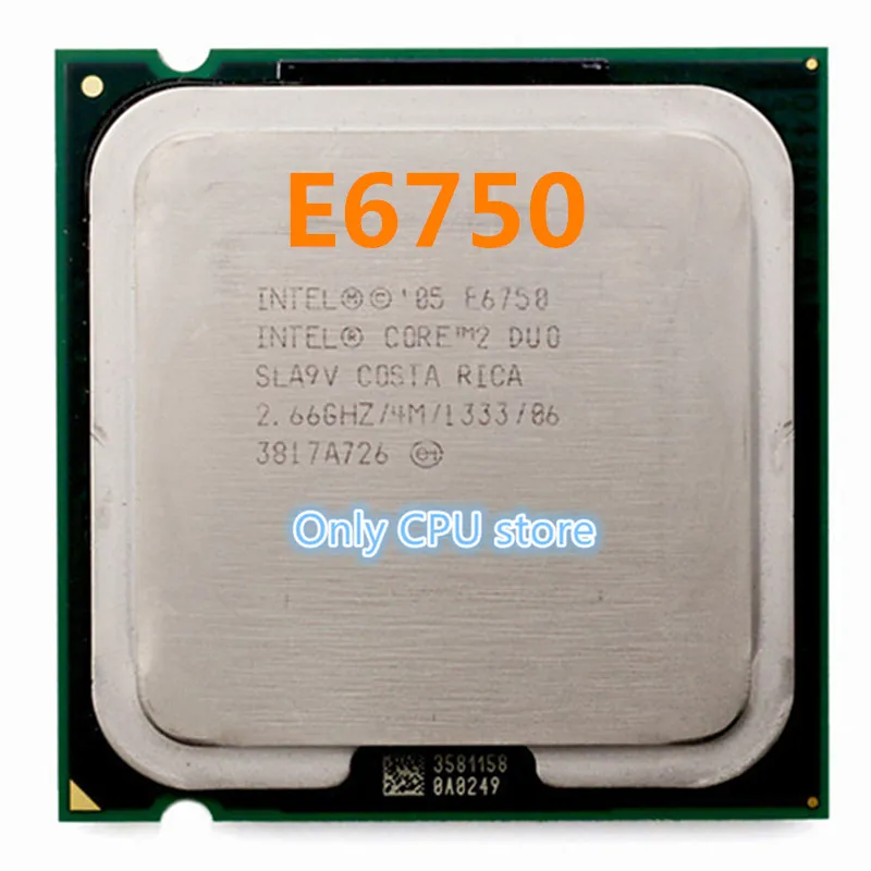 Оригинальный процессор Intel Core 2 Duo E6750 66 ГГц 4 МБ 1333 МГц LGA775 настольный