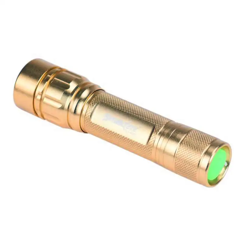 Zoomable 3000 Lumen 3 Modes XML XPE LED Focus 18650 Gold Lamp Flashlight torch flashlight t6 powerful led flashlight #4A31 (1)