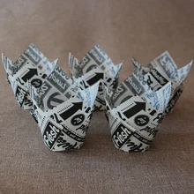 100 шт./лот Тюльпан Форма формы для выпечки кексов/Формы для кексов