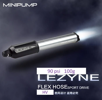 

MTB Ultra Light Bike Pump Lezyne mini Portable Bicycle Pump high Volume 90psi FV& AV