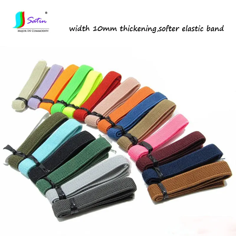 

6meters Pants Waist,Clothes Edge Decoration Supplies Sew Material Width 1CM Thickening,Softer Colorful Elastic Band S0904L