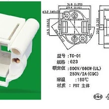 UPS DHL FedEx огнеупорные 1000 шт CE UL g23 светодиодные лампы и держатели 37,9X31,8 мм Материал: PBT