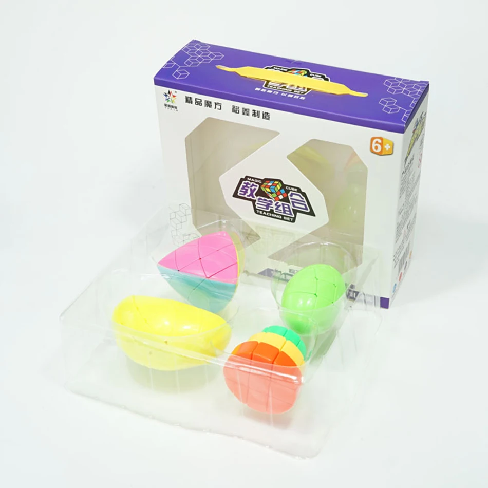 

YX Speed Cube Bundle Yuxin Mastermorphix Cake Mirror Egg Yuanbao Magic Cube Irregular Set II with Gift Box