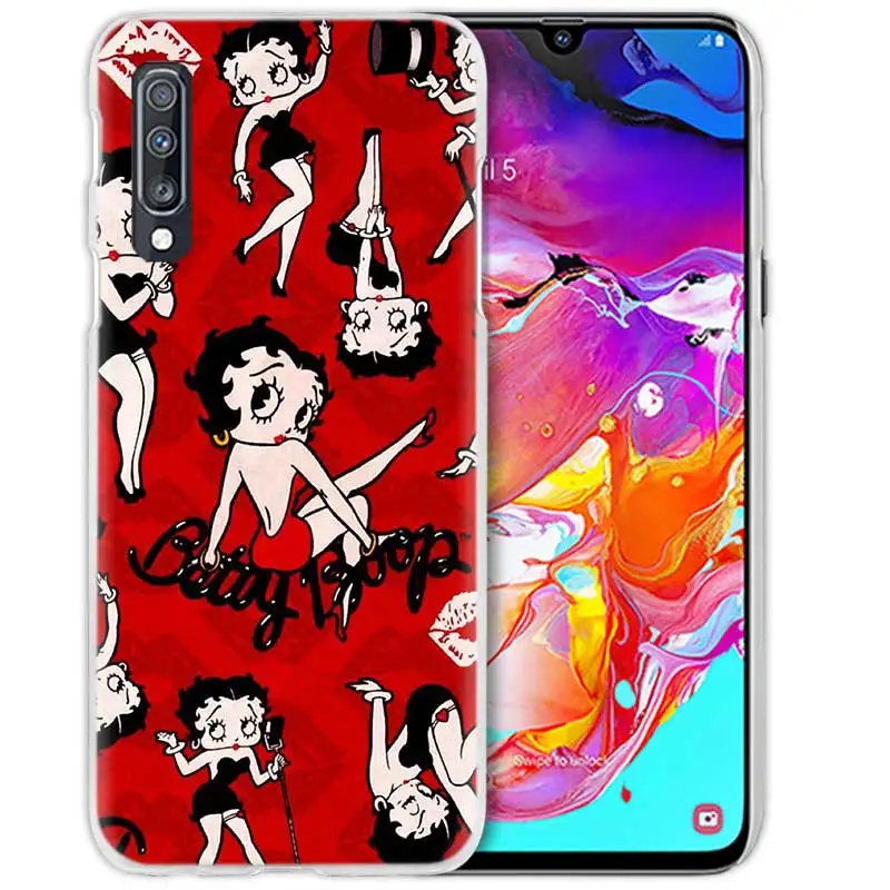 Betty Boop пикантные чехол для samsung Galaxy M40 A50 A80 A70 A60 A40 A30 A20e A10 J4 J6 плюс J8 S10e S10 5G жесткий чехол из ПК для телефона - Цвет: 05