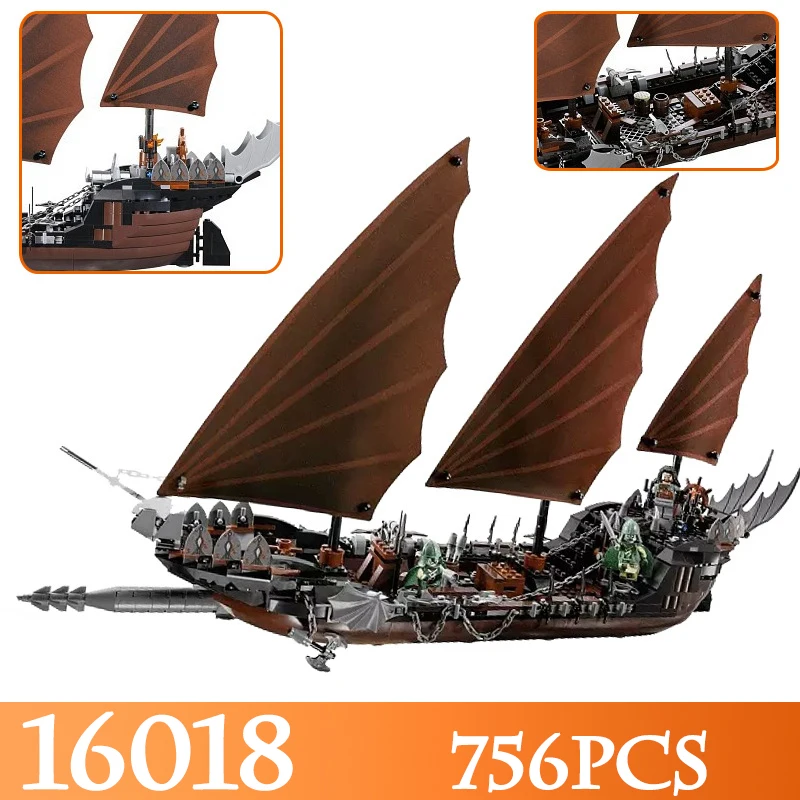 16018 756pcs The Lord Of Rings Movie The Ghost Pirate Ship Model Building Blocks Bricks Enlighten Figure Toys Compatible LegoED цена 16018 756pcs The Lord Of Rings Movie The Ghost Pirate Ship Model Building Blocks Bricks Enlighten Figure Toys Compatible LegoED цены онлайн