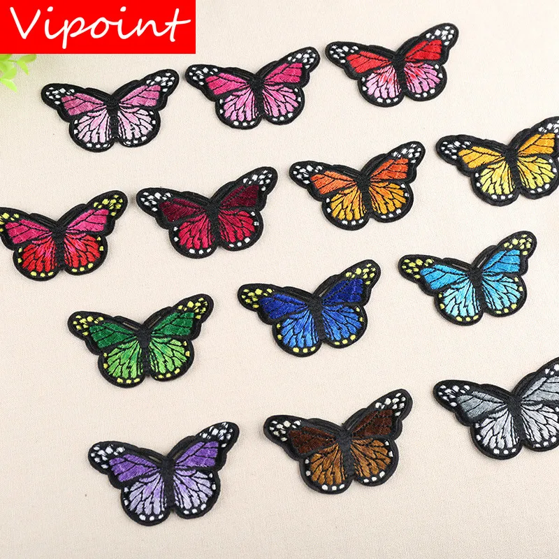 

VIPOINT embroidery buttlefly patches animal patches badges applique patches for clothing YX-259