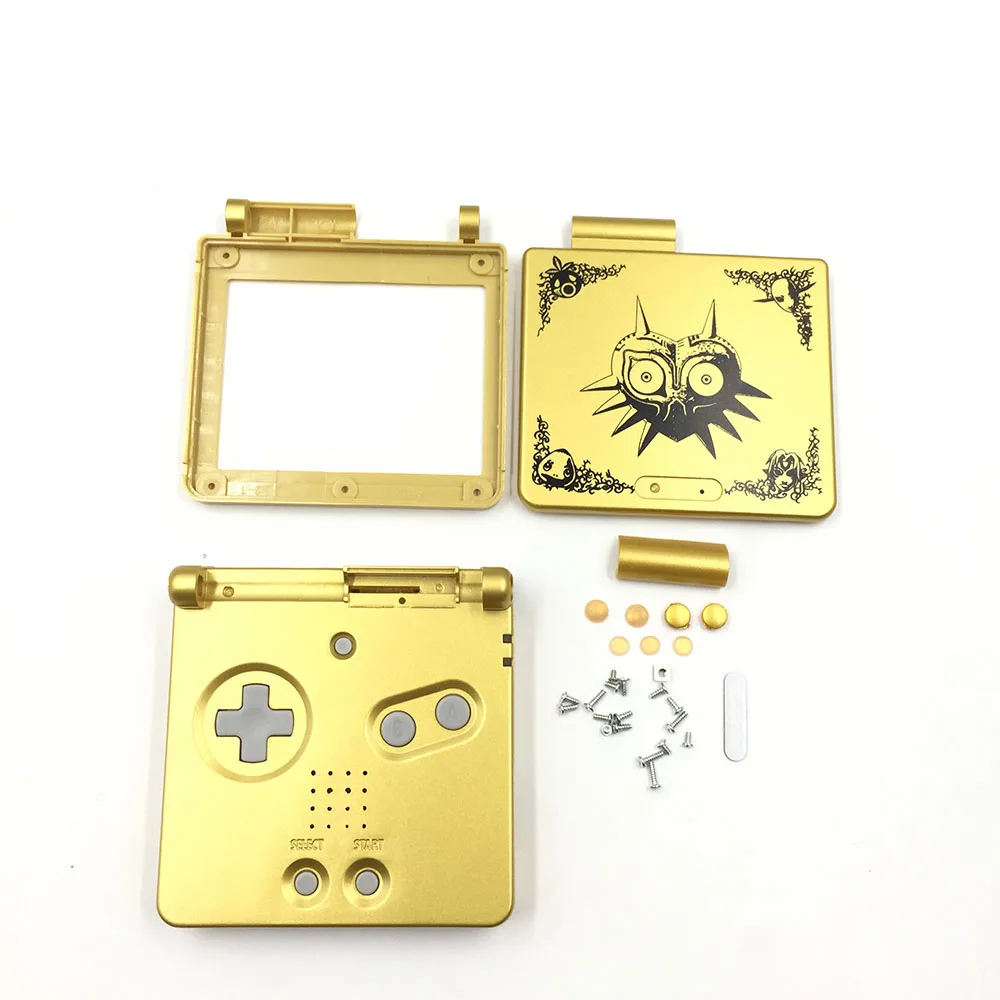 Золотой пластиковый чехол для GBA SP Majora's Mask limited edition