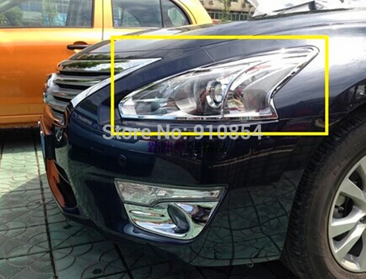 Chrome front lamp light headlight cover trim for Nissan TEANA / Altima