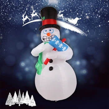 

Inflatable Animated Shivering Snowman Shivers and Shakes Christmas Yard Decoration With Led Lights