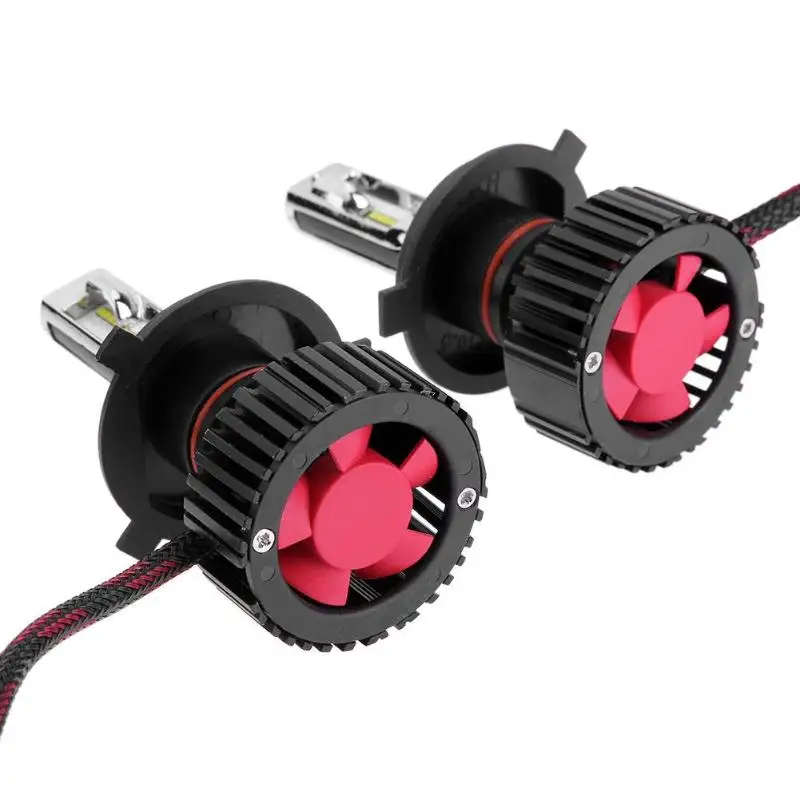 VODOOL 2 шт. 9 32 В 6500 к 50 Вт T8 ZES H4 9005 Автомобильные фары светодиодный фонарь для
