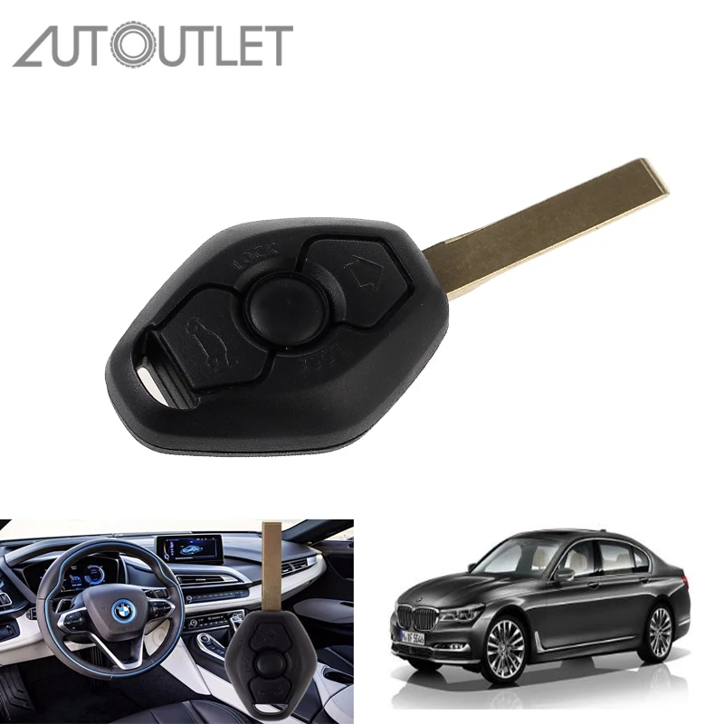 

AUTOUTLET 433MHz Keyless Remote Key Fob Entry TRANSPONDER CHIP For BMW E46 E39/760i/ 330Ci