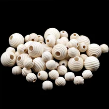 Btfbes forma de rosca redonda contas soltas de madeira cor natural contas de madeira eco-friendly para diy jóias pulseira acessórios fazendo