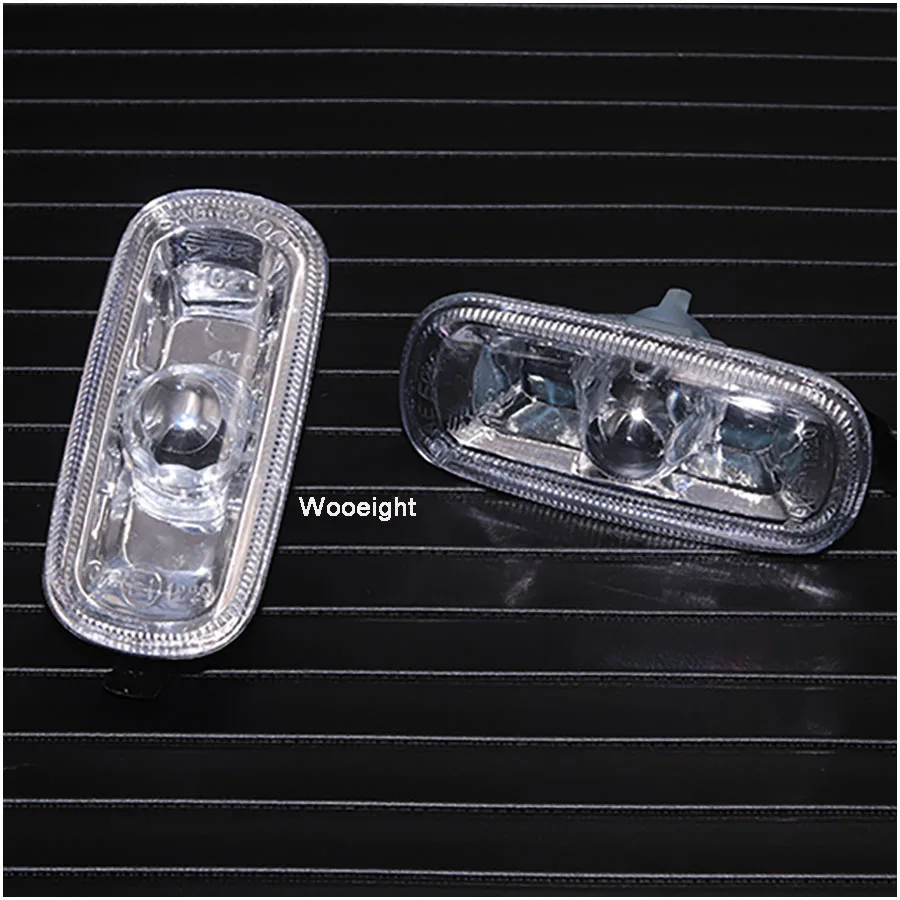 Wooeight 1 Pair 8E0 949 127 8E0949127 Left Right Side Turn Signal Warning Light Indicator Lamp Cover For Audi A4  A6 C5 2003-2005 (2)