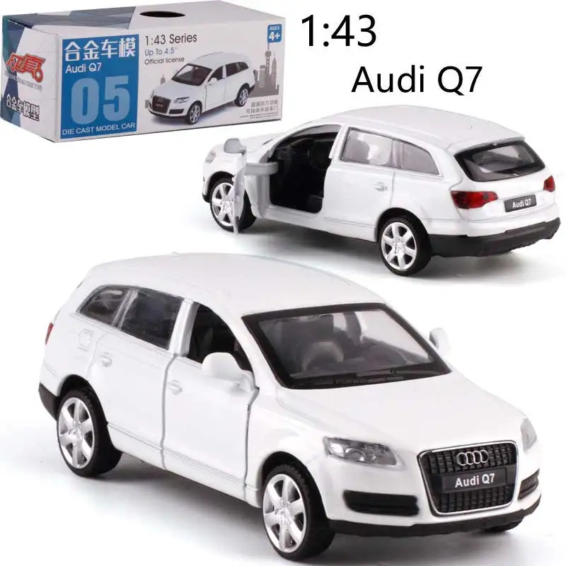 1:43 Scale Audi Q7 Alloy Pull-back car Diecast Metal Model Car For Collection Friend Children Gift