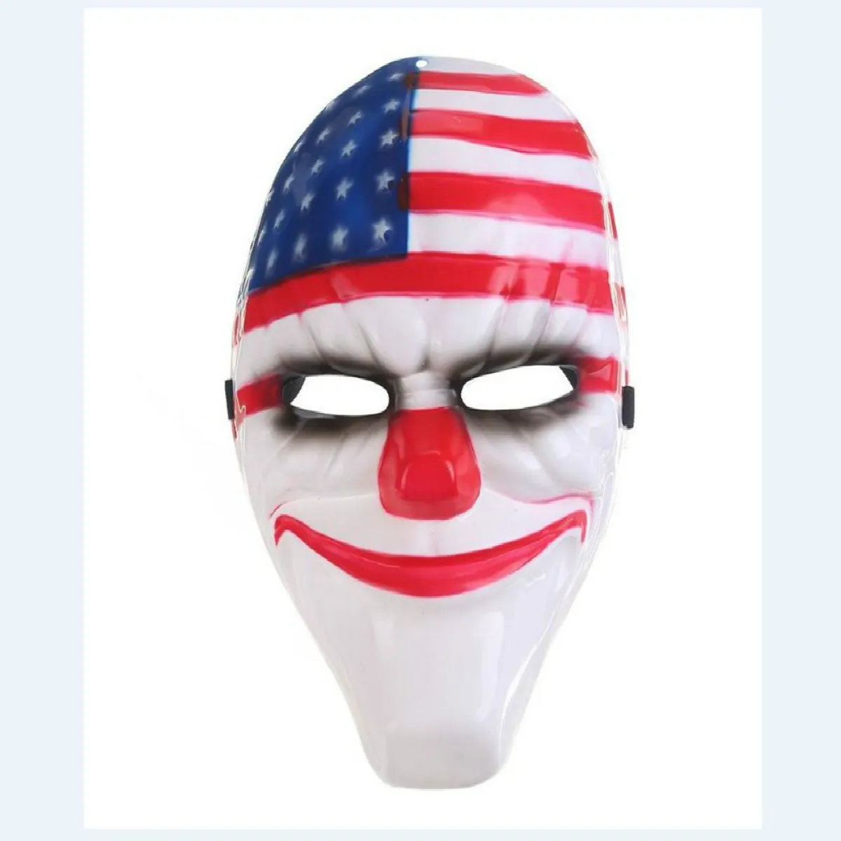 Adult Full Face Scary Prop Hockey Red Head Killer Clown Halloween