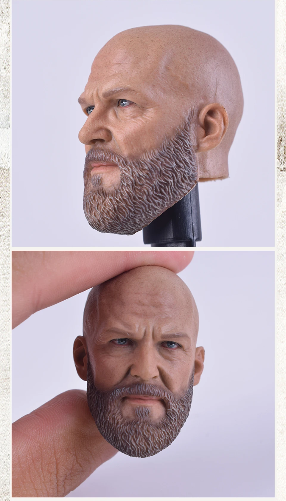 Custom Iron Monger бородатый 1/6 весы аксессуары мужской глава лепить для HotToys Fit 12 дюймов Джефф мосты мышечной человек средства ухода за кожей