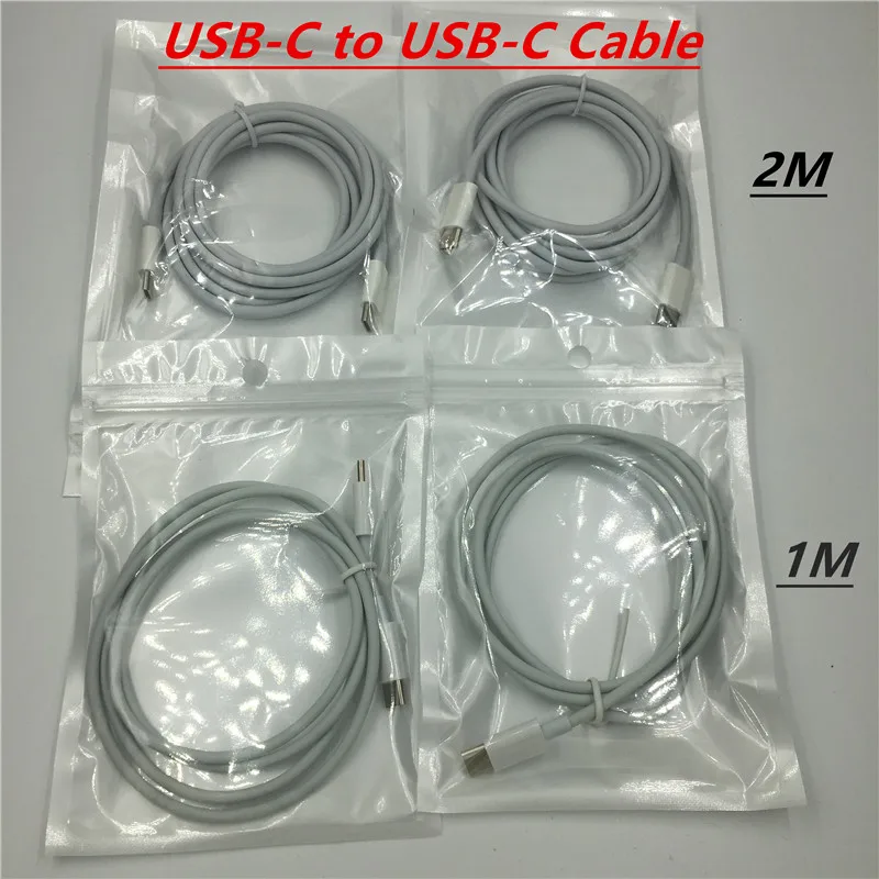 

5 pcs 1m/2m USB Type C Hi-speed USB-C to USB-C Cable for MacBook Google Pixel XL ChromeBook Pixel Nexus 5X 6P Cable bag