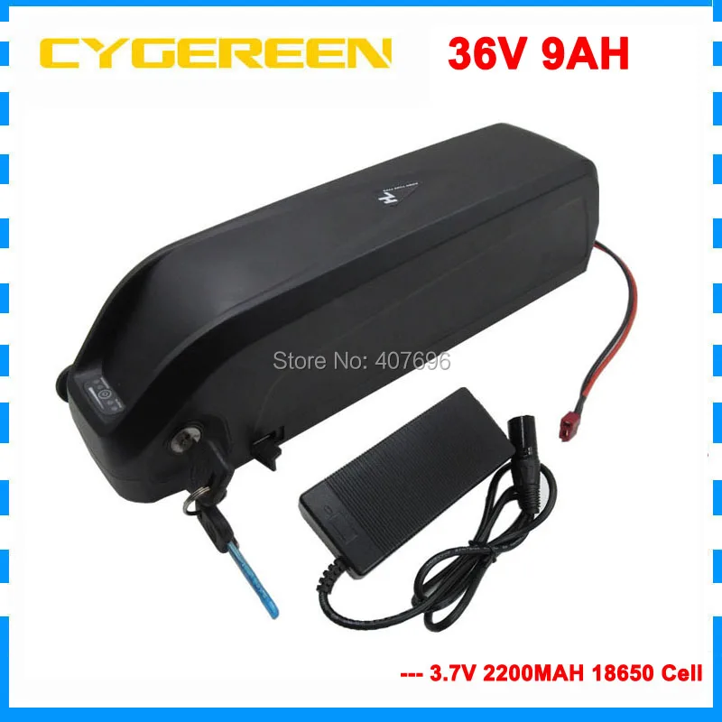 Perfect 500W 36V Hailong battery 36V 9AH lithium battery 36 Volt E-Bike battery with USB Port 15A BMS 42V 2A Charger free customs fee 2