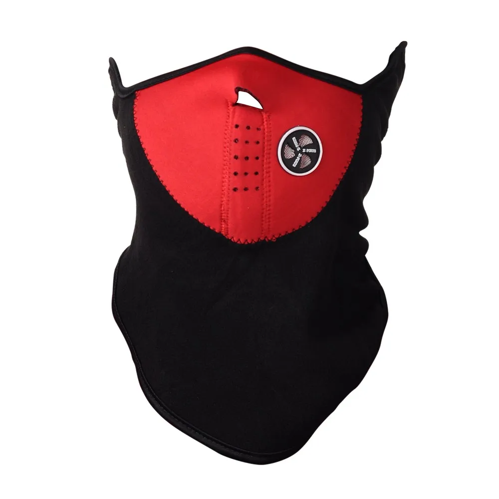 Helix маска Балаклава Easy-дыхание теплый ветрозащитный цвет: черный, синий красный для Мотоцикл Велосипед Лыжный спорт Сноуборд CS - Цвет: Красный