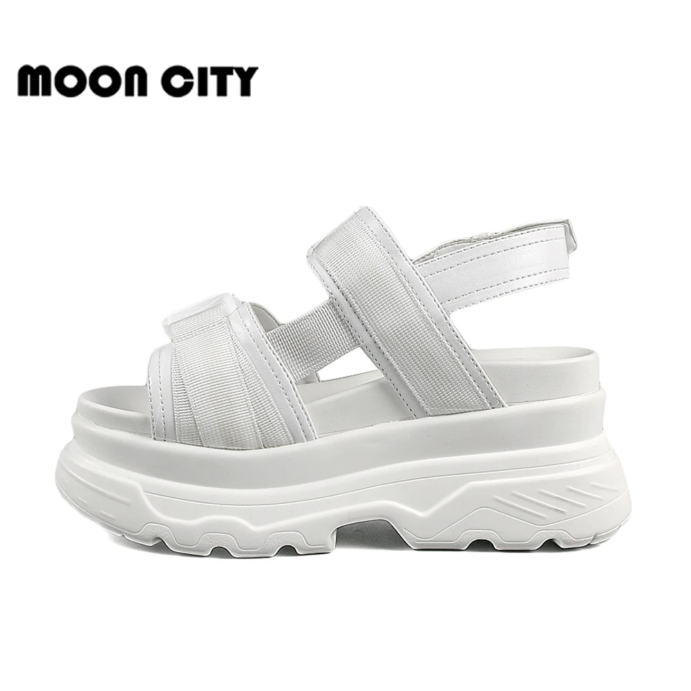 Women Sandals 2019 New Fashion Summer Platform Shoes Woman Summer Height Increasing Off White Beach Sandals for Ladies sandalias