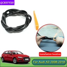 Авто-Стайлинг для Audi A3 2008- С нескользящими резиновыми подошвами и звуконепроницаемые не пропускающие шума Пылезащитная крышка приборной панели автомобиля лобового стекла автомобиля уплотнительные ленты автомобильные аксессуары